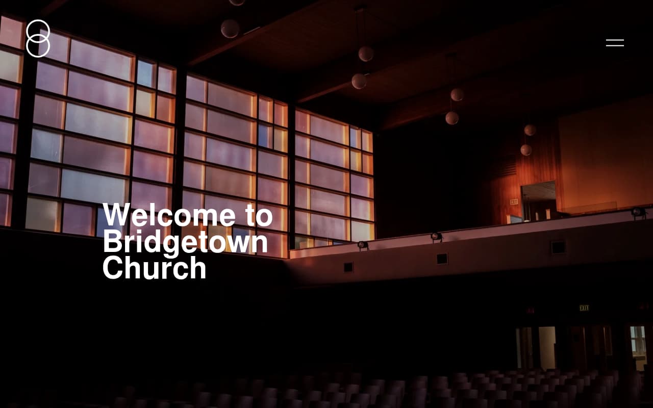 Bridgetown Church website screenshot