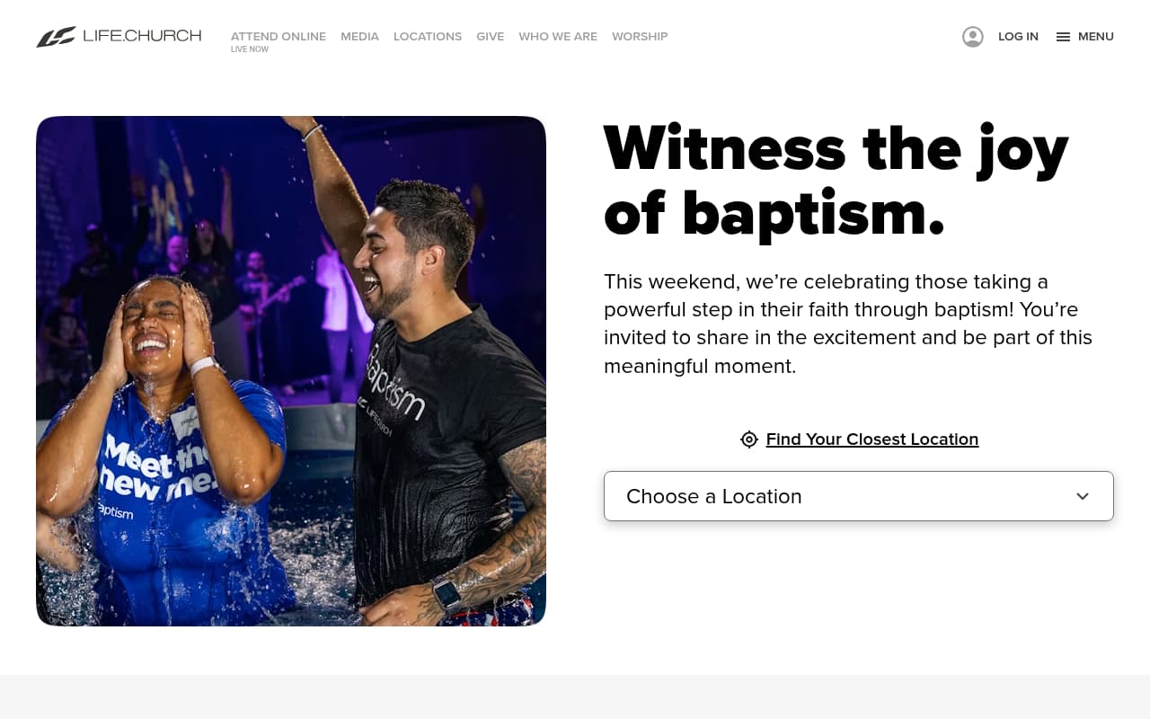Life.Church website screenshot