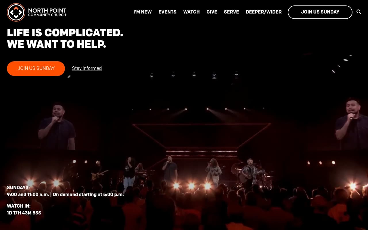 North Point Community Church website screenshot