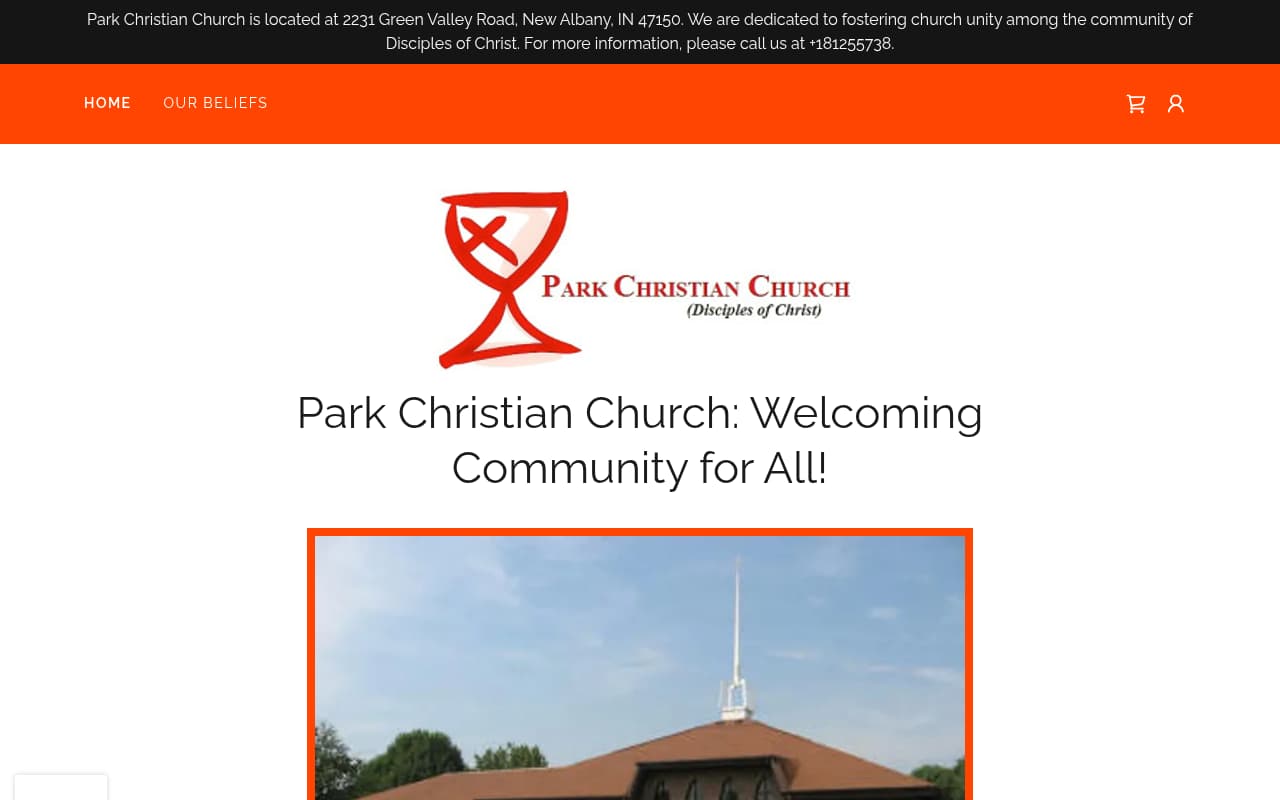 Park Cities Presbyterian Church website screenshot