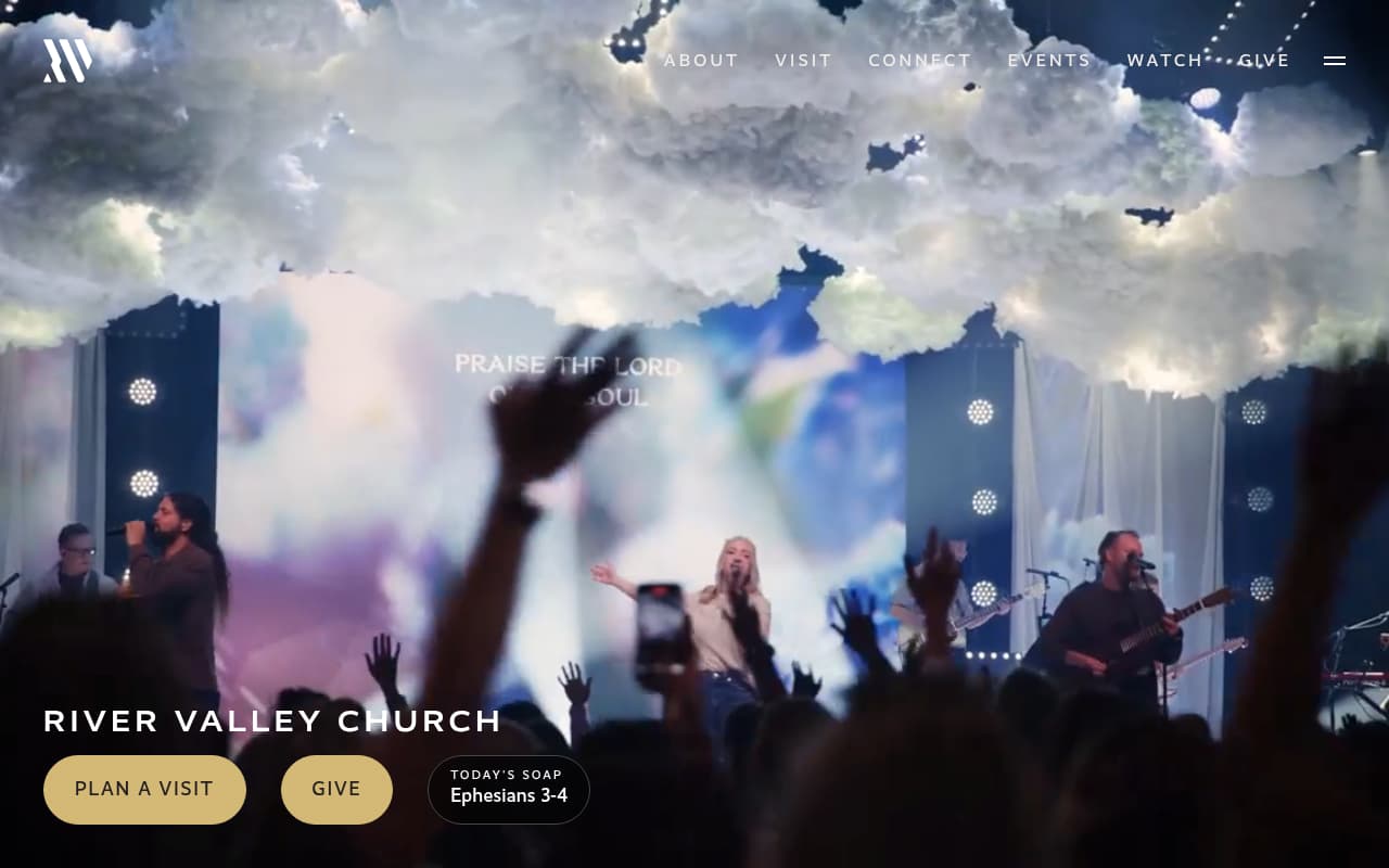 River Valley Church website screenshot