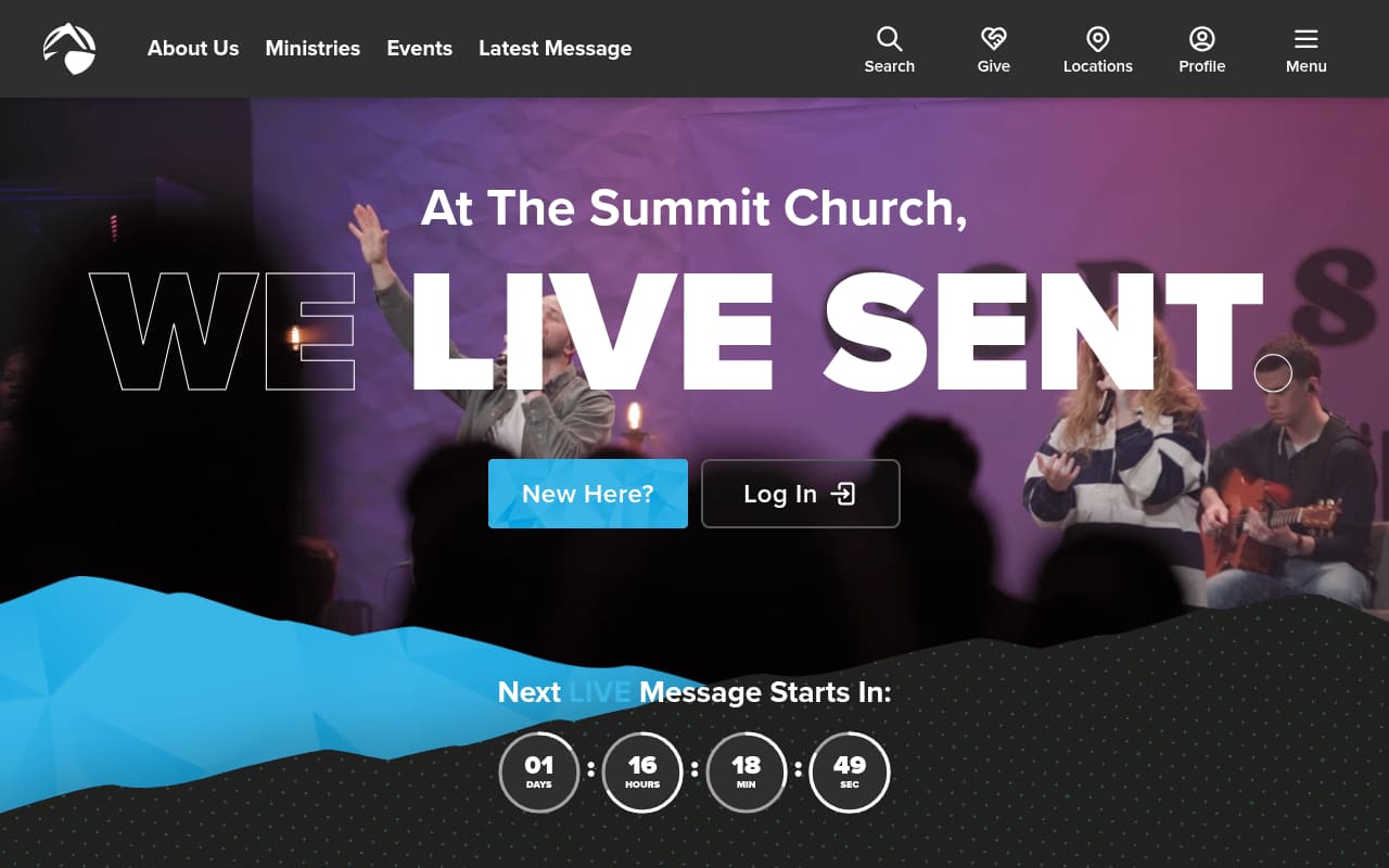 Summit Church website screenshot