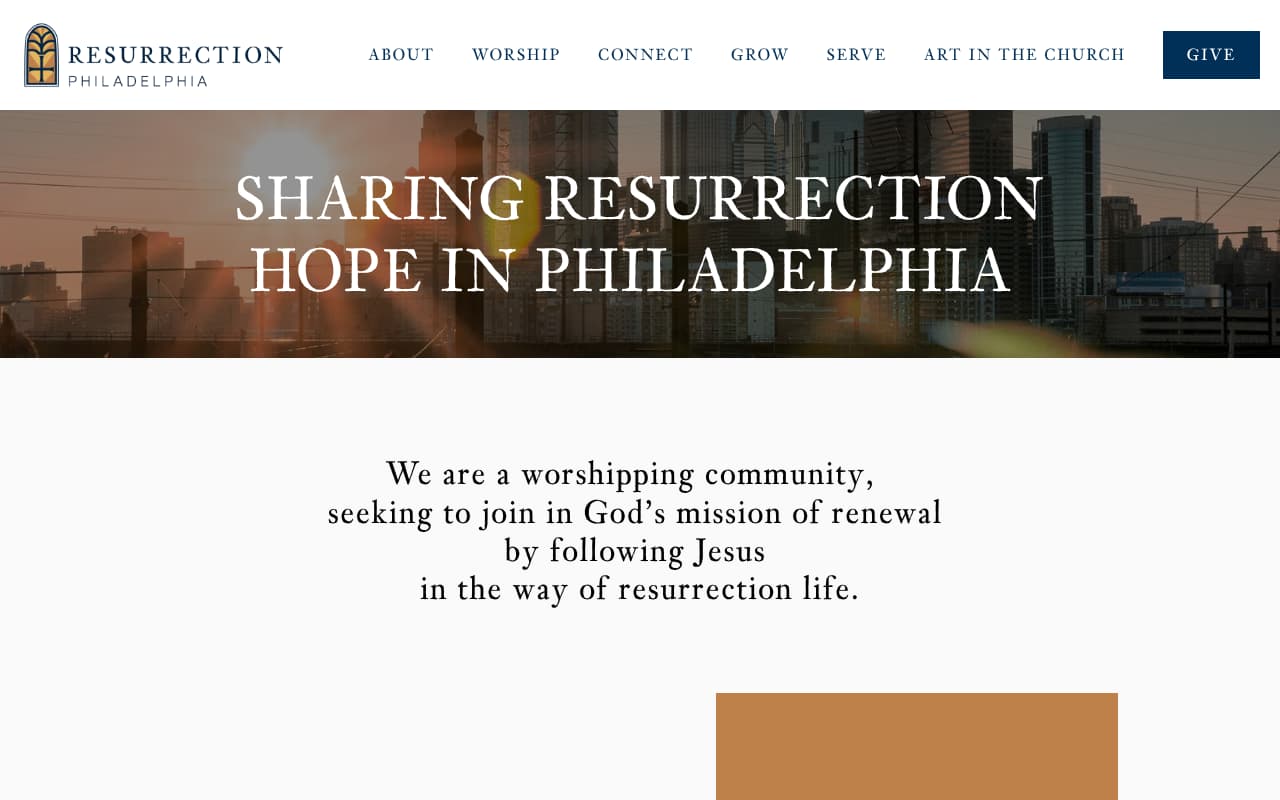 Citylight Church Philadelphia website screenshot