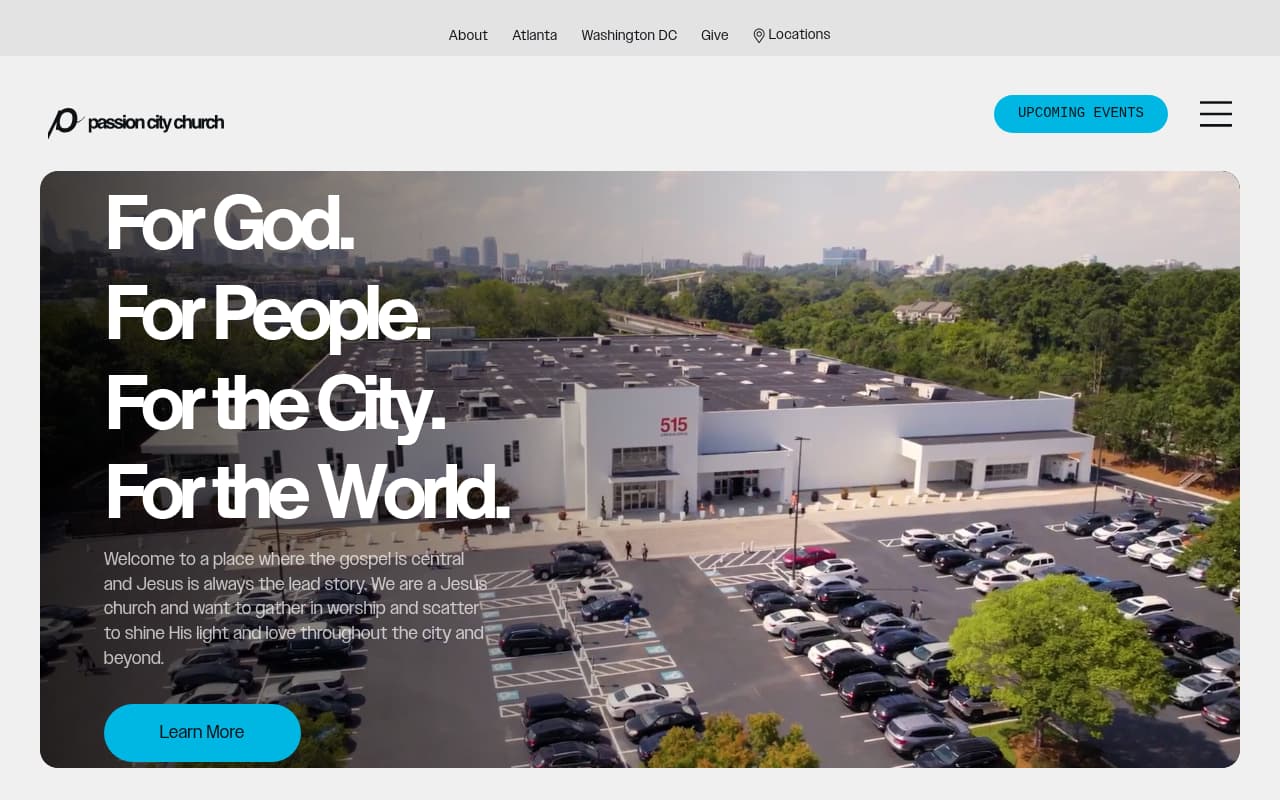 Passion City Church website screenshot